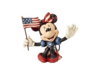 Mini Figurine: Minnie Mouse - Patriotic