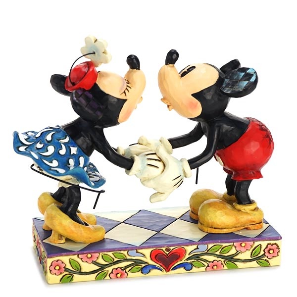 Figurine: Mickey & Minnie Mouse - Smooch for my Sweetie