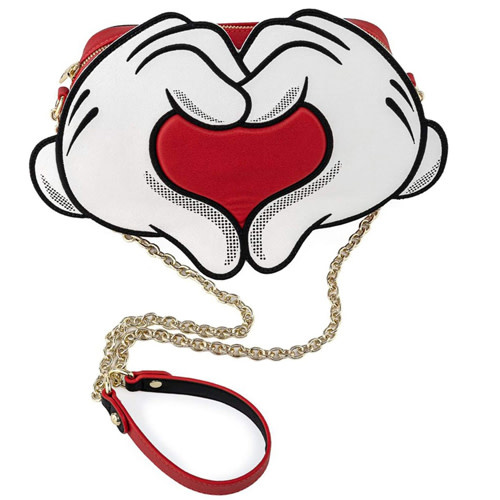 Schoudertas: Mickey & Minnie - Hearts Hands