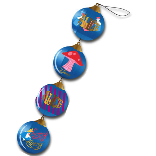 Hanging Ornament 3D: Alice - 4 Balls