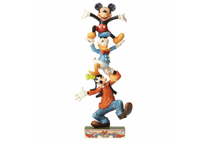 Figurine: Goofy, Donald Duck & Mickey - Teetering Tower