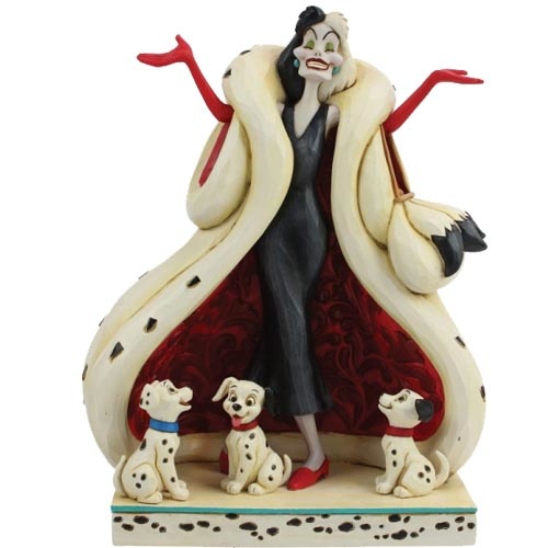Figurine: Cruella & Puppies - The Cute & The Cruel