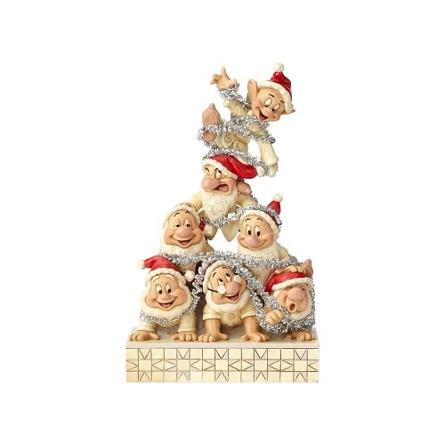 Figurine: Seven Dwarfs - Precarious Pyramid (White Woodland)