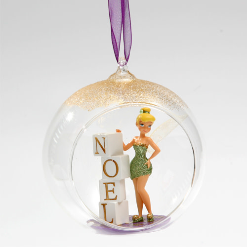 Kerstbal Glas: Tinkerbell - Noel