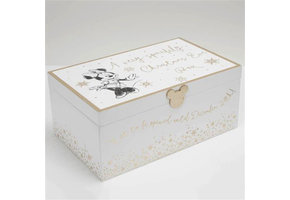 Opbergbox goud & wit: Minnie