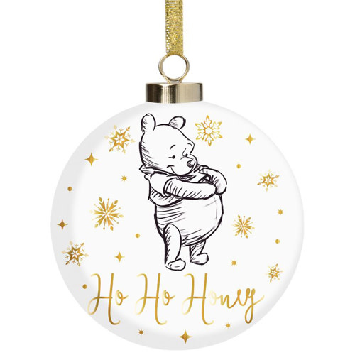 Kerstbal Keramiek: Winnie the Pooh - Disney Enchanted Forest