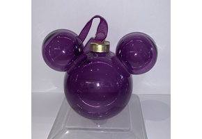 Kerstbal: Mickey Mouse - Paars