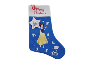 Kerstsok: Snowwhite - Merry Christmas