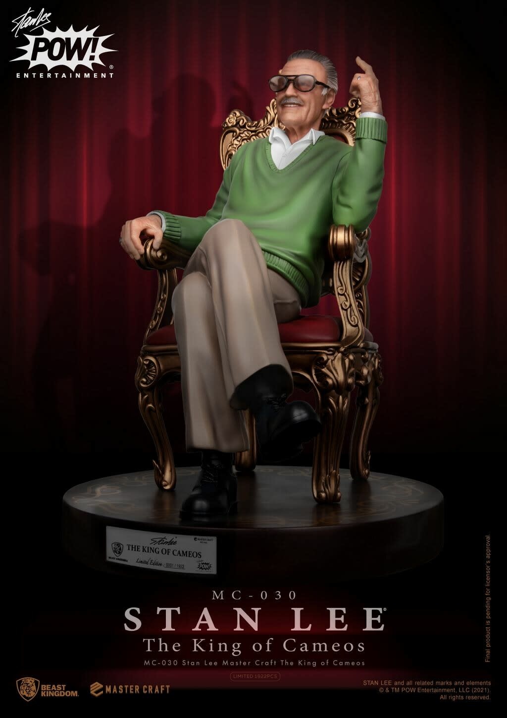 Master Craft Statue: Marvel / Stan Lee - The King of Cameos