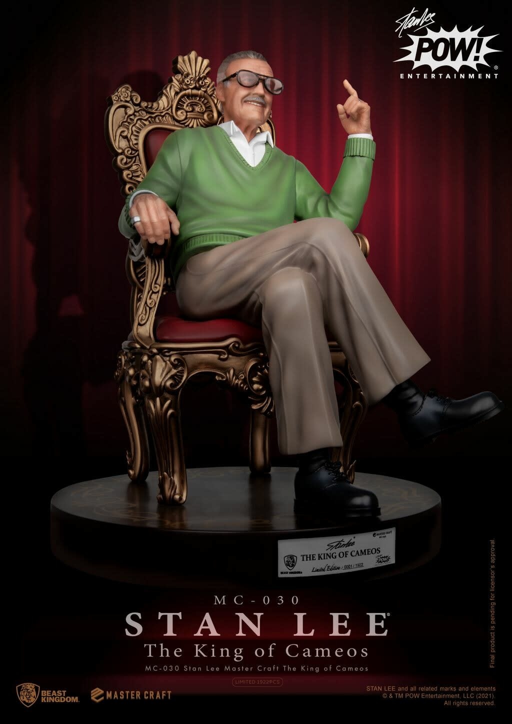 Master Craft Statue: Marvel / Stan Lee - The King of Cameos