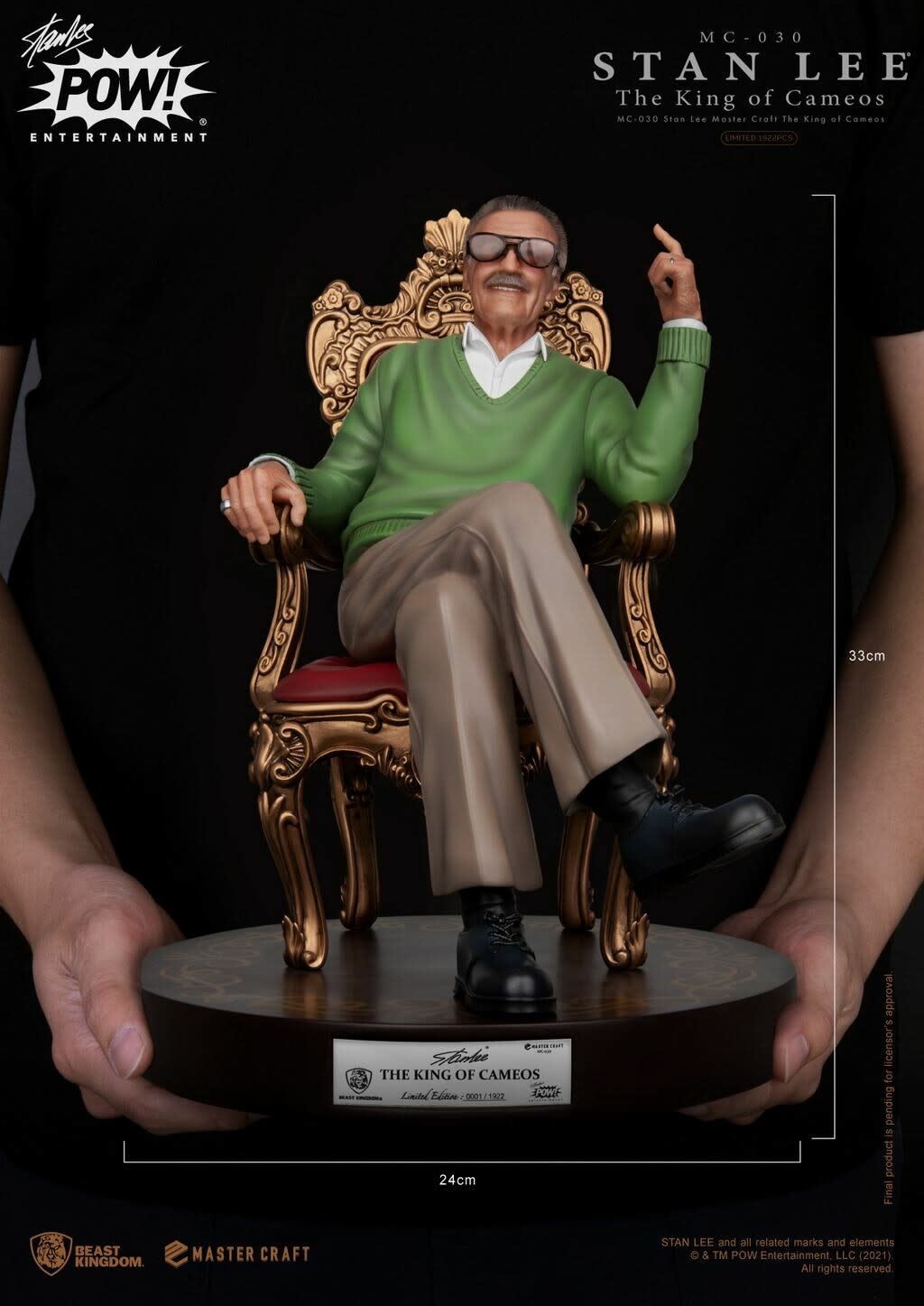 Master Craft Statue: Marvel / Stan Lee - The King of Cameos