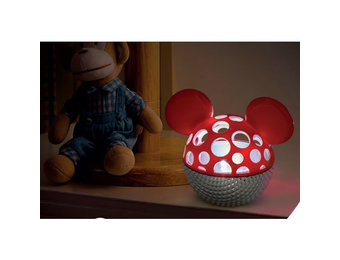 Nachtlamp Rood: Mickey - Disney Silver Colors