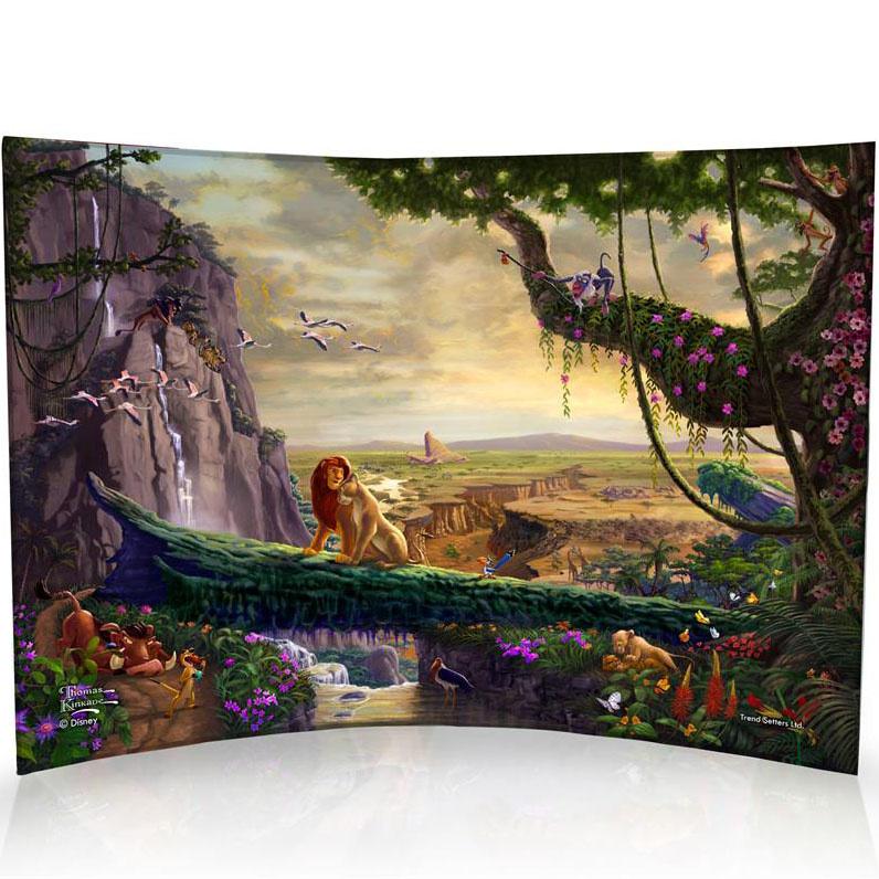 Curved Acrylic Print: Lion King - Return to Pride Rock