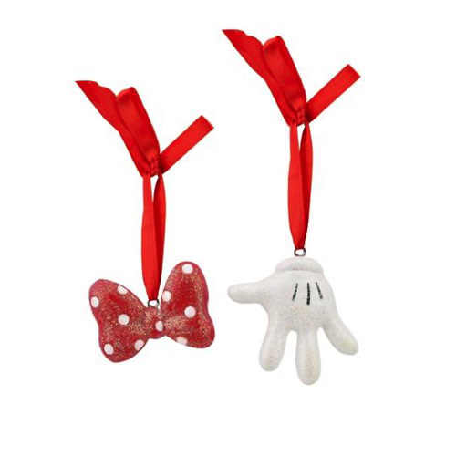 2 Hanging Ornaments 3D: Mickey Mouse - Hand & Strik - Magical