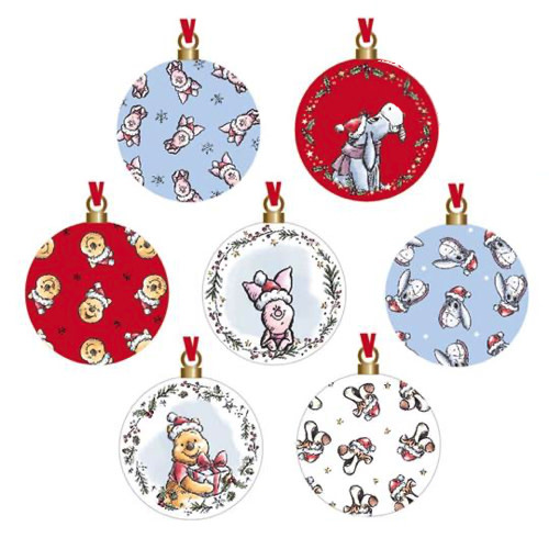 7 Kerstballen: Winnie the Pooh & Friends