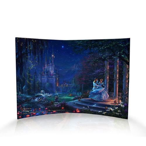 Curved Acrylic Print: Cinderella - Dancing in the Starlight