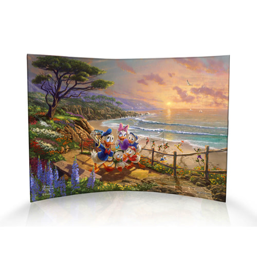Curved Acrylic Print: Donald Duck - A Duck Day Afternoon
