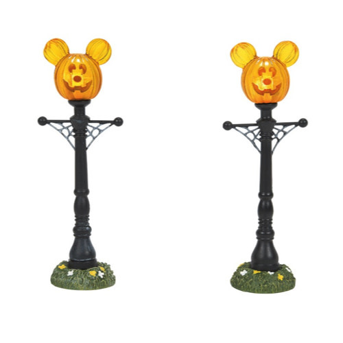 Figurine: Mickey - Pumpkintown Street Lights