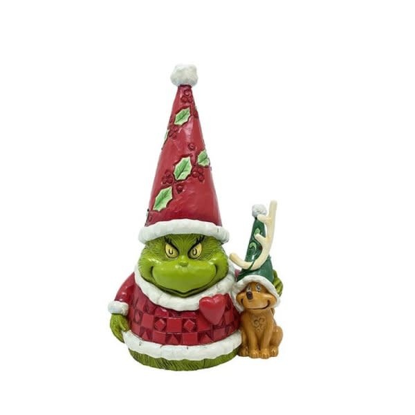 Gnome Figurine: Grinch & Max
