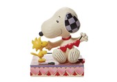 Figurine: Snoopy & Woodstock - Stringing Hearts