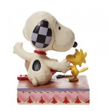Figurine: Snoopy & Woodstock - Stringing Hearts