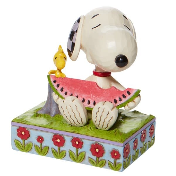 Figurine: Snoopy & Woodstock - Watermelon