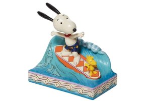 Figurine: Snoopy & Woodstock - Surf