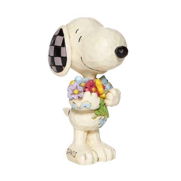 Mini Figurine: Snoopy - Flower