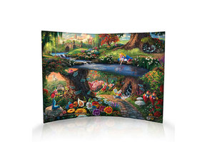 Curved Acrylic Print: Alice in Wonderland