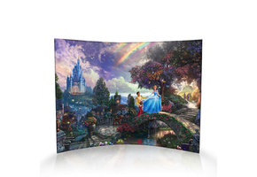 Curved Acrylic Print: Cinderella - Wishes Upon a Dream