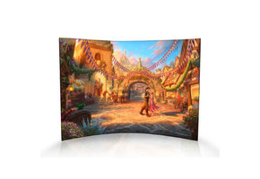 Curved Acrylic Print: Tangled