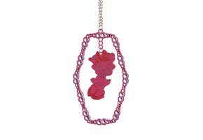 Hanging Ornament: Minnie - Pink Diamant Glitter