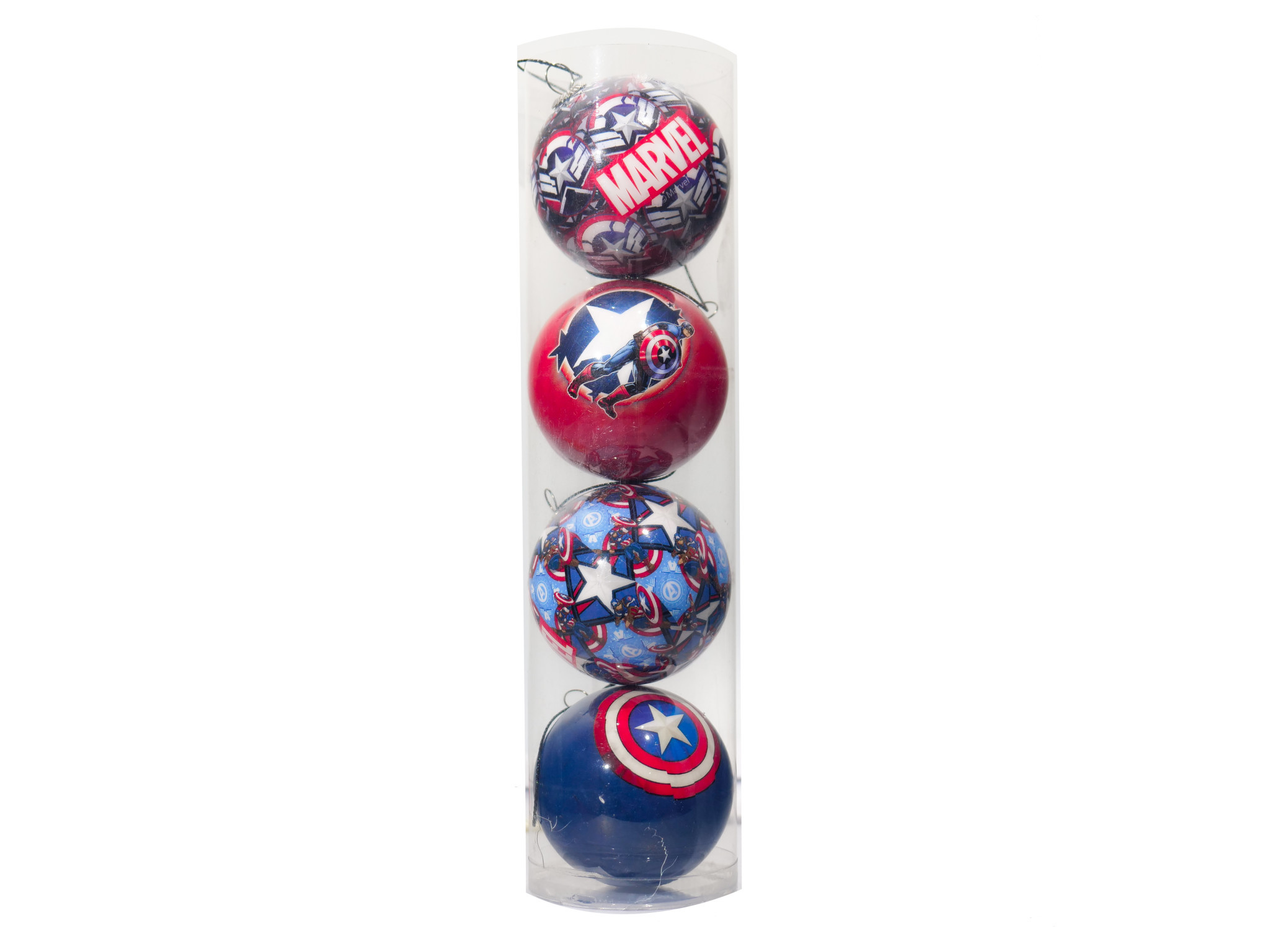4 Kerstballen: Avengers - Captain America