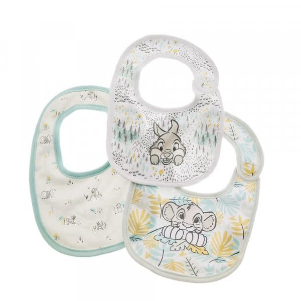3 slabbetjes: Bambi, Thumper & Simba - Disney Baby