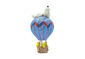 Figurine: Snoopy & Woodstock - Hot Air Balloon
