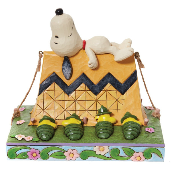 Figurine: Snoopy & Woodstock - Camping