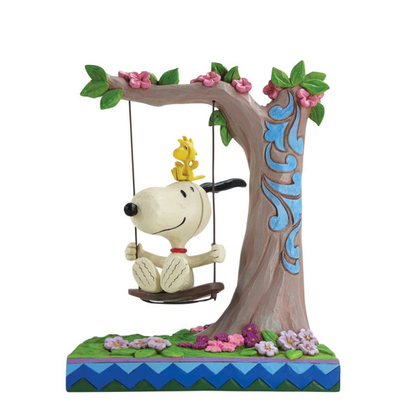 Figurine: Snoopy & Woodstock - Swing