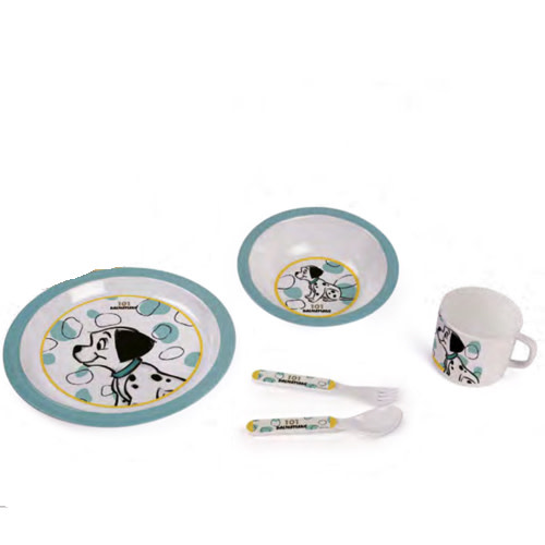 Ontbijtset: 101 Dalmatiers -Licht Blauw
