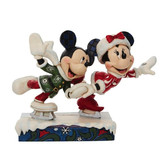 Figurine: Mickey & Minnie Mouse - Ice Skating