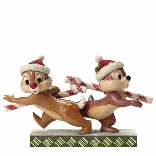 Figurine: Chip and Dale - Candy Cane Caper