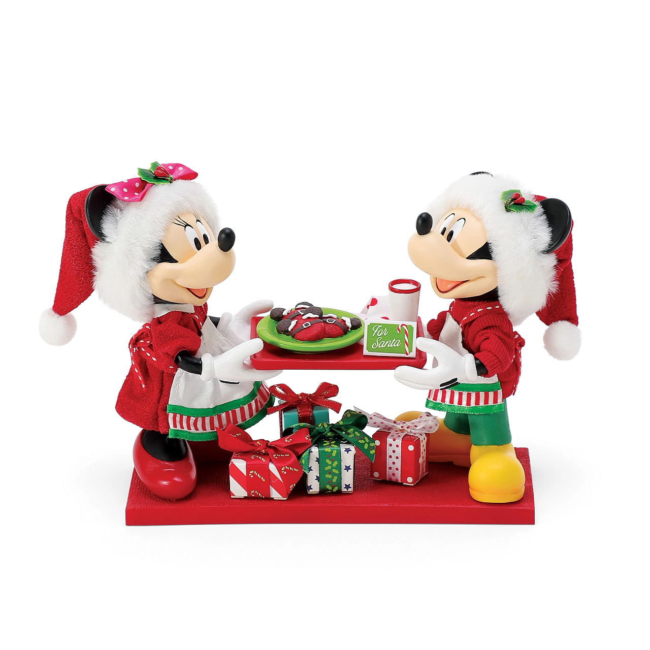 Figurine: Mickey & Minnie Mouse - Fresh Baked For Santa