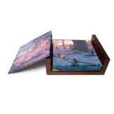 4 Glazen onderzetters: 101 Dalmatiers - Winter