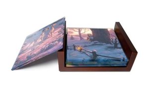 4 Glazen onderzetters: 101 Dalmatiers - Winter