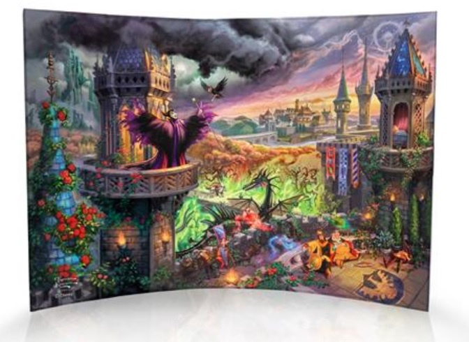 Curved Acrylic Print: Malificent