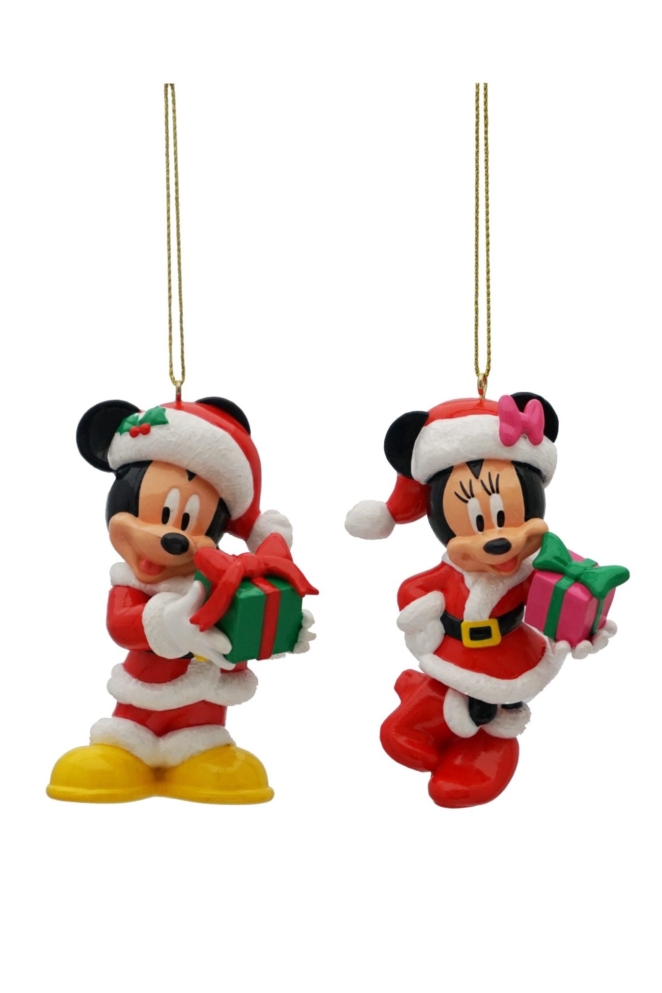 2 Hanging Ornaments 2D: Mickey & Minnie Mouse
