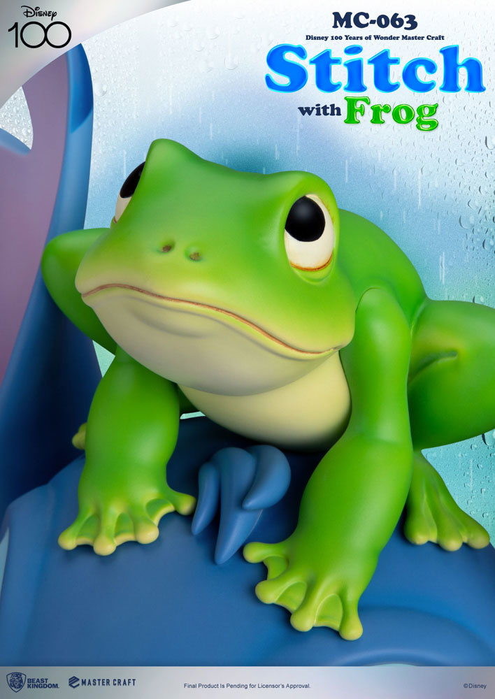 Master Craft Statue: Stitch with Frog - 100th