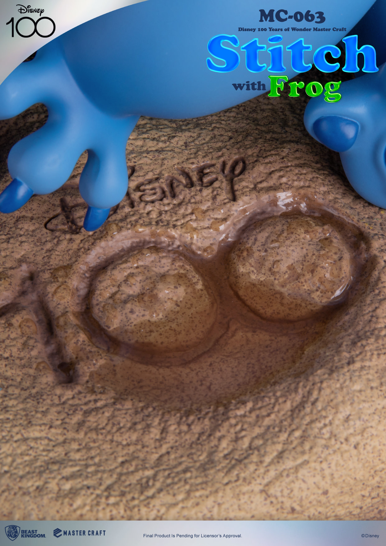 Master Craft Statue: Stitch with Frog - 100th