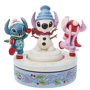 Figurine: Stitch & Angel - Snowy Shenanigans