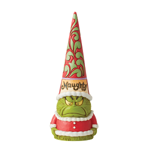 Gnome Figurine: Grinch - Two-Sided Naughty and Nice