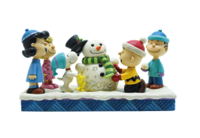 Figurine: Peanuts - Building a Snowman